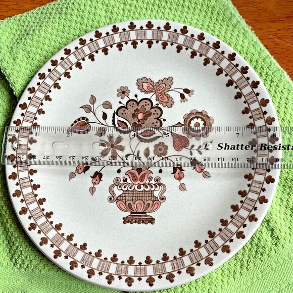 Johnson Brothers Salad Plate 8" Old Granite Jamestown Brown Retired - Picture 7 of 7